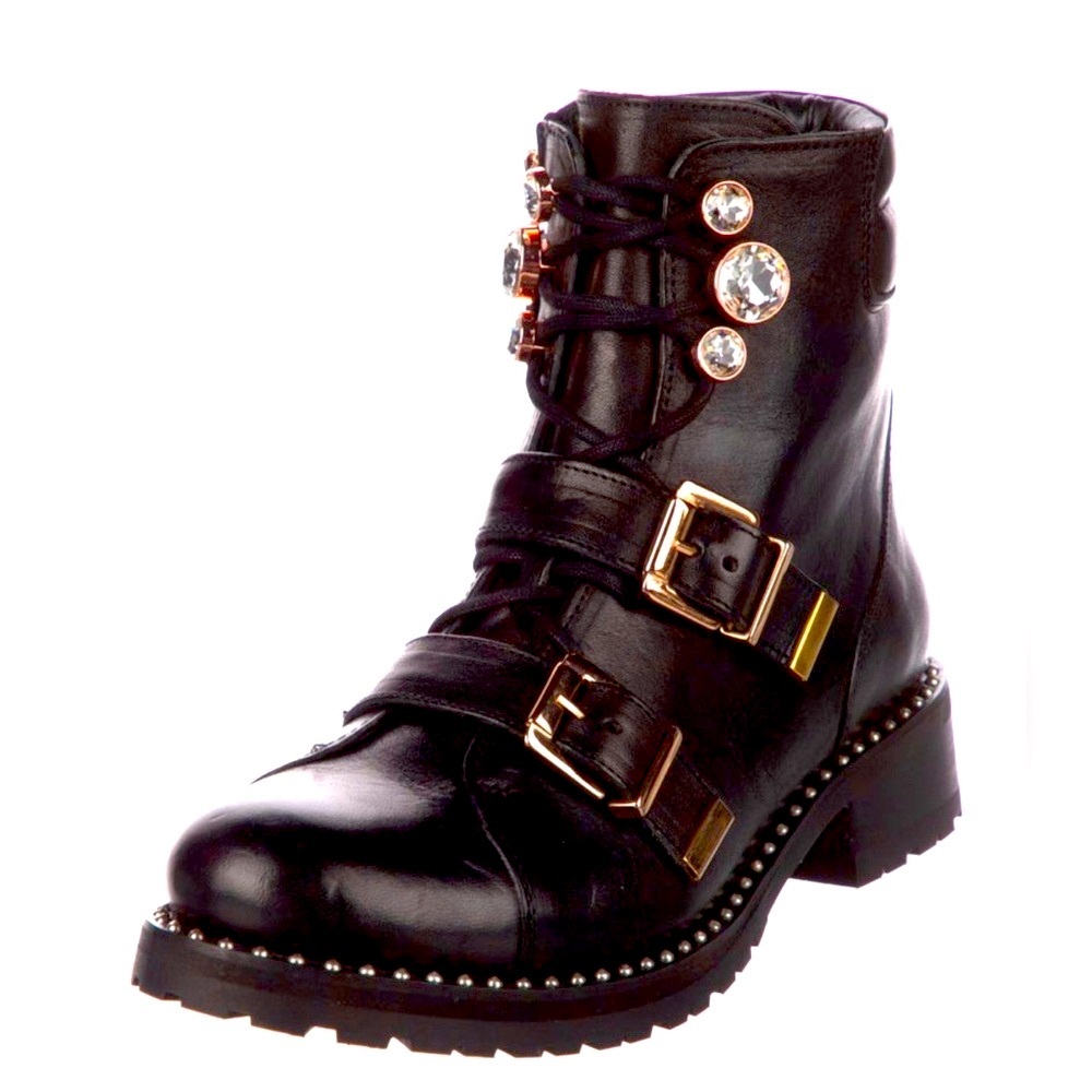Sophia Webster studded combat boots. Like new. Worn once. Box/duster included.